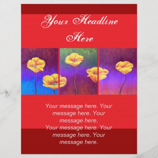 Geel blaasdeerverf - Meervoudig Flyer (Voorkant)