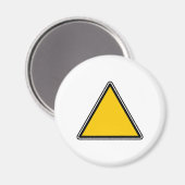 Geel blanco teken magneet (Voorkant / Achterkant)