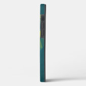 Geel blauw Abstract piramide Patroon Case-Mate iPhone Case (Achterkant / Links)