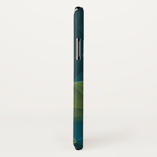 Geel blauw Abstract piramide Patroon Case-Mate iPhone Case (Achterkant / rechts)