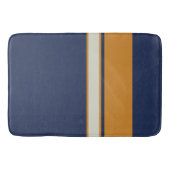 Geel Blauw en Pearl Stripes Badmat (Voorkant)