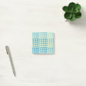 Geel Blauw Geruit Patchwork Patroon Post-it® Notes (Kantoor)
