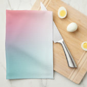 Geel Blauw Groen Roze Paarse Sjabloon Kleurrijk Theedoek (Quarter Fold)