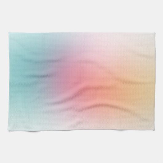 Geel Blauw Groen Roze Paarse Sjabloon Kleurrijk Theedoek (Horizontaal)