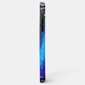 Geel blauw Paars verf met getextureerd duik Case-Mate iPhone Case (Achterkant/links)