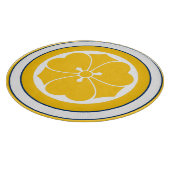  Geel Blauw Sakai Japan Mon Oriental Crest Snijplank (Hoek)