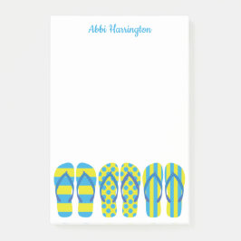 Geel & Blauw Teenslippers Post-it Notitieblok Post-it® Notes