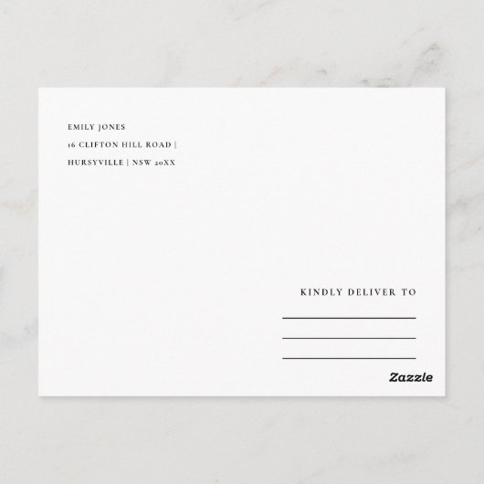 GEEL BLAUWE BLAUWE BLAUWE BLAUWE BESPAAR ONZE DATU BRIEFKAART (Achterkant)