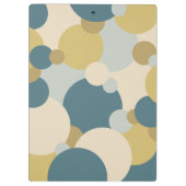 Geel-blauwe moleculen Klembord (Achterkant)