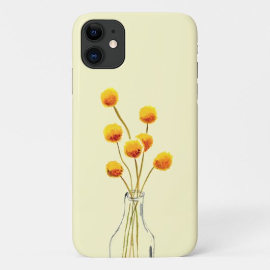 Geel blij Billy Button bloemen Australische kunst Case-Mate iPhone Case (Achterkant)