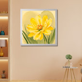 Geel Bloeiende Bloem ontwerp Poster