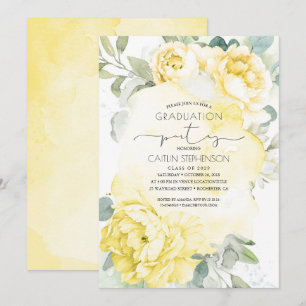 Geel Bloemen Botanisch groen Afstuderen Kaart