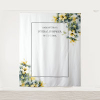 Geel Bloemen Vrijgezellenfeest Foto Achtergrond