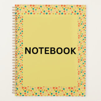 Geel bloemennotitieboek | Mooie kleine bloemen & k Planner