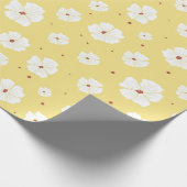 Geel bloemig inpakpapier (Hoek)