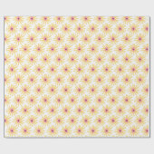 Geel bloemperk papier (Vlak)