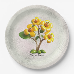 Geel Bord voor bloempapier