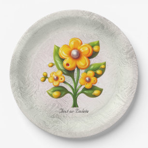 Geel Bord voor bloempapier