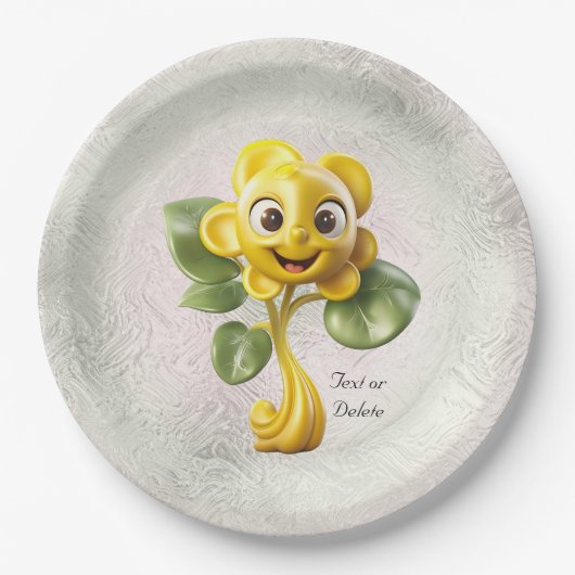 Geel Bord voor bloempapier (Voorkant)