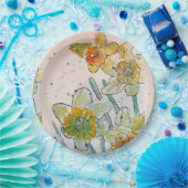 Geel Bord voor deffodilfluitpatroonpapier (Feest)