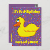 Geel Briefkaart (Voorkant / Achterkant)