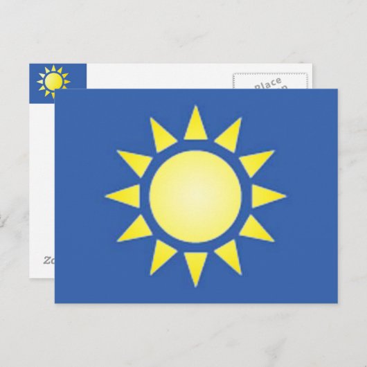 Geel Briefkaart (Voorkant / Achterkant)