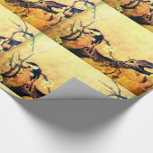 Geel bruin cadeaupapier (Hoek)