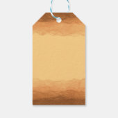 Geel - Bruine Valentijnsdag Cadeaulabel (Achterkant)