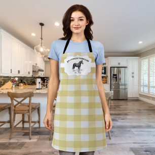 Geel Buffalo Plaid Boerderij Paard Schort