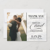 Geel Californisch paspoort Bedankkaart (Voorkant)