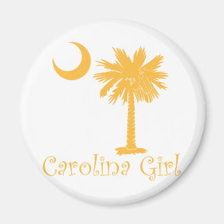 Geel Carolina Meisje Palmetto Magneet