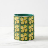 Geel Celandine Poppy Floral Pattern Mok (Midden)
