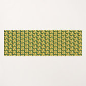 Geel Celandine Poppy Floral Pattern Yogamat (Voorkant (horizontaal))