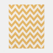 Geel Chevron zigzag patroon Fleece Deken (Voorkant)