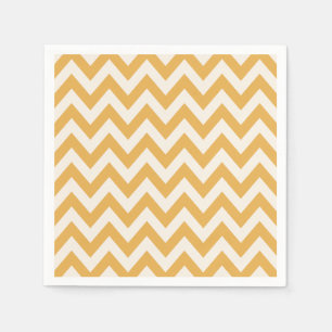 Geel Chevron zigzag patroon Servet
