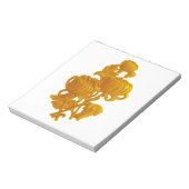 Geel chrysanthemum notitieblok (Gedraaid)