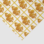 Geel chrysanthemum tissuepapier (Detail)