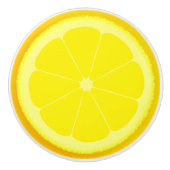 Geel citroen plak knop handvat (Voorkant)