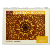 Geel Collectie Abstracte fractals 2026 Kalender (Hoes)