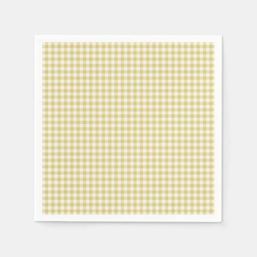  geel controllerpatroonpapier servet (Voorkant)