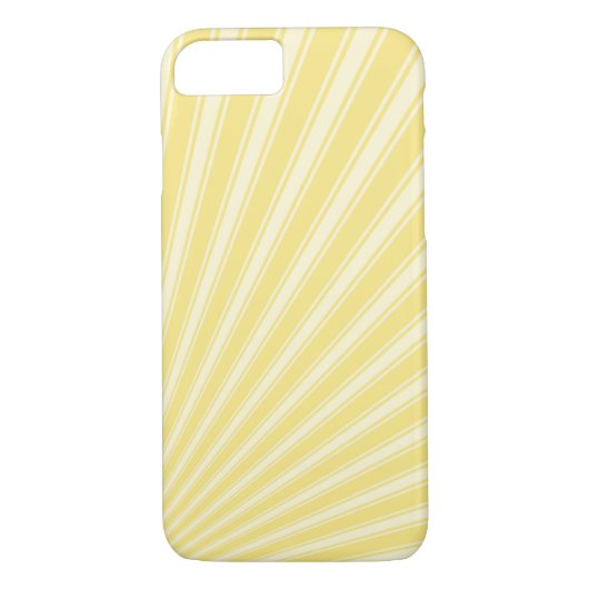 Geel (Crayola) Funky Sun Rays Achtergrond Case-Mate iPhone Case (Achterkant)