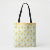  geel Daffodil Floral Draagtas (Voorkant)