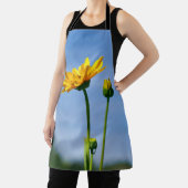 Geel Daisy Helenium All Over Print Schort (Insitu)