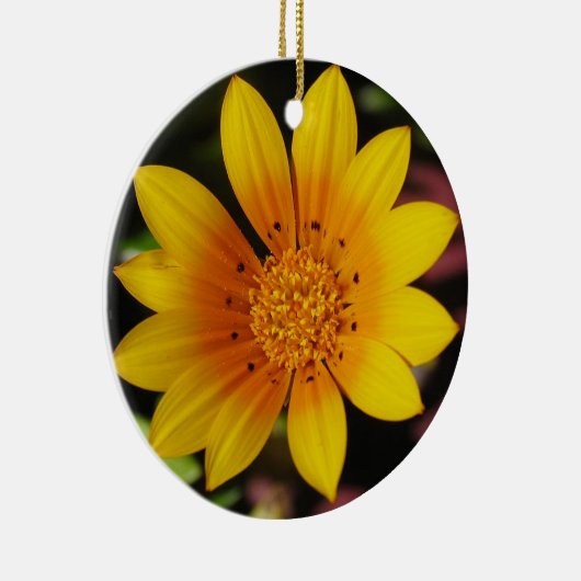 Geel Daisy Ornament (Rechts)