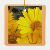 Geel Daisy Ornament (Achterkant)