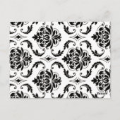 Geel Damask Trouwtafel Nummer Kaarten (Achterkant)