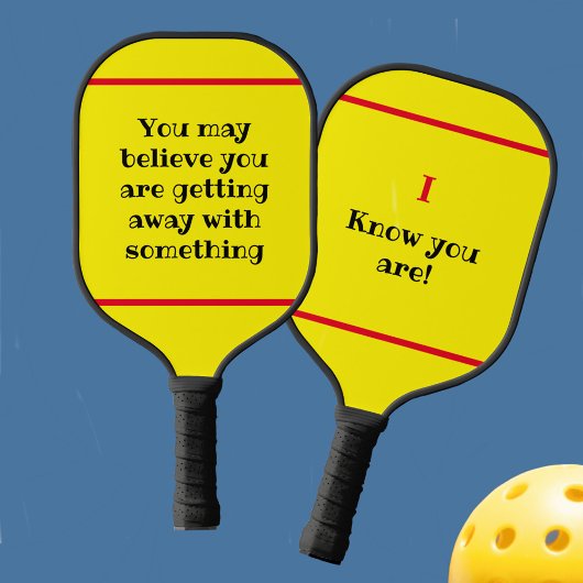 Geel dat je gelooft, maar ik ken het heel erg pickleball paddle