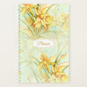 Geel deffodils  Floral Pattern Planner (Voorkant)