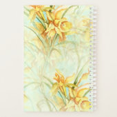 Geel deffodils  Floral Pattern Planner (Achterkant)