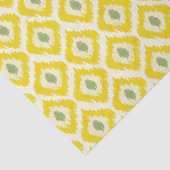 Geel Diamant Ikat Patroon Tissuepapier (Detail)